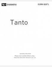 DAIHATSU TANTO 2025 OWNERS MANUAL IN ENGLISH